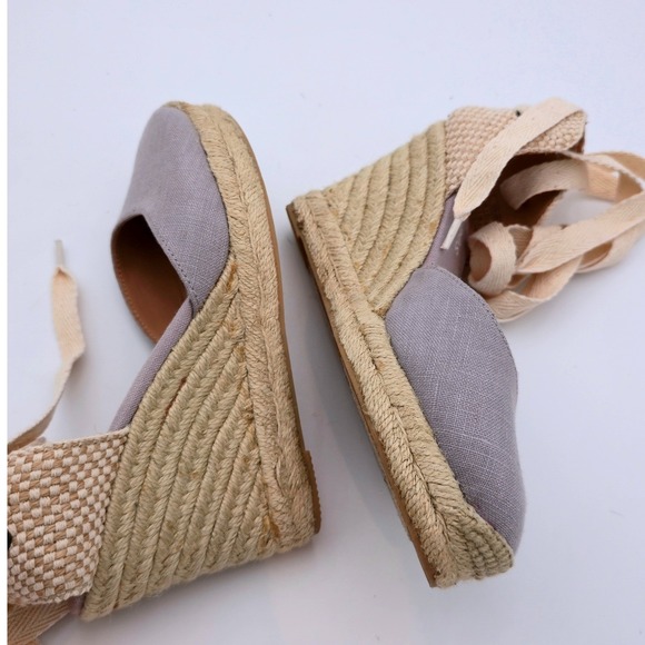 Soludos Espadrille Wedge Ankle Tie Up Sandals Shoes Women's - Picture 5 of 11